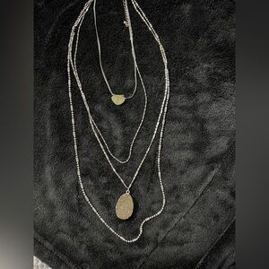 Shyanne | Multi Strand Druzy Necklace